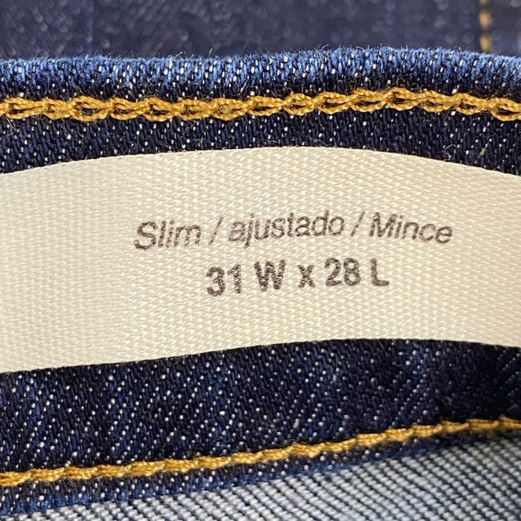 Goodthreads size 31 x 28 Women’s Blue Denim Slim Fit Jeans - Picture 3 of 4